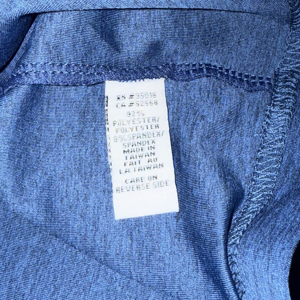 Straight Down Quarter Zip Mens Medium Blue Pullover Performance Golf Lightweight - Picture 9 of 9